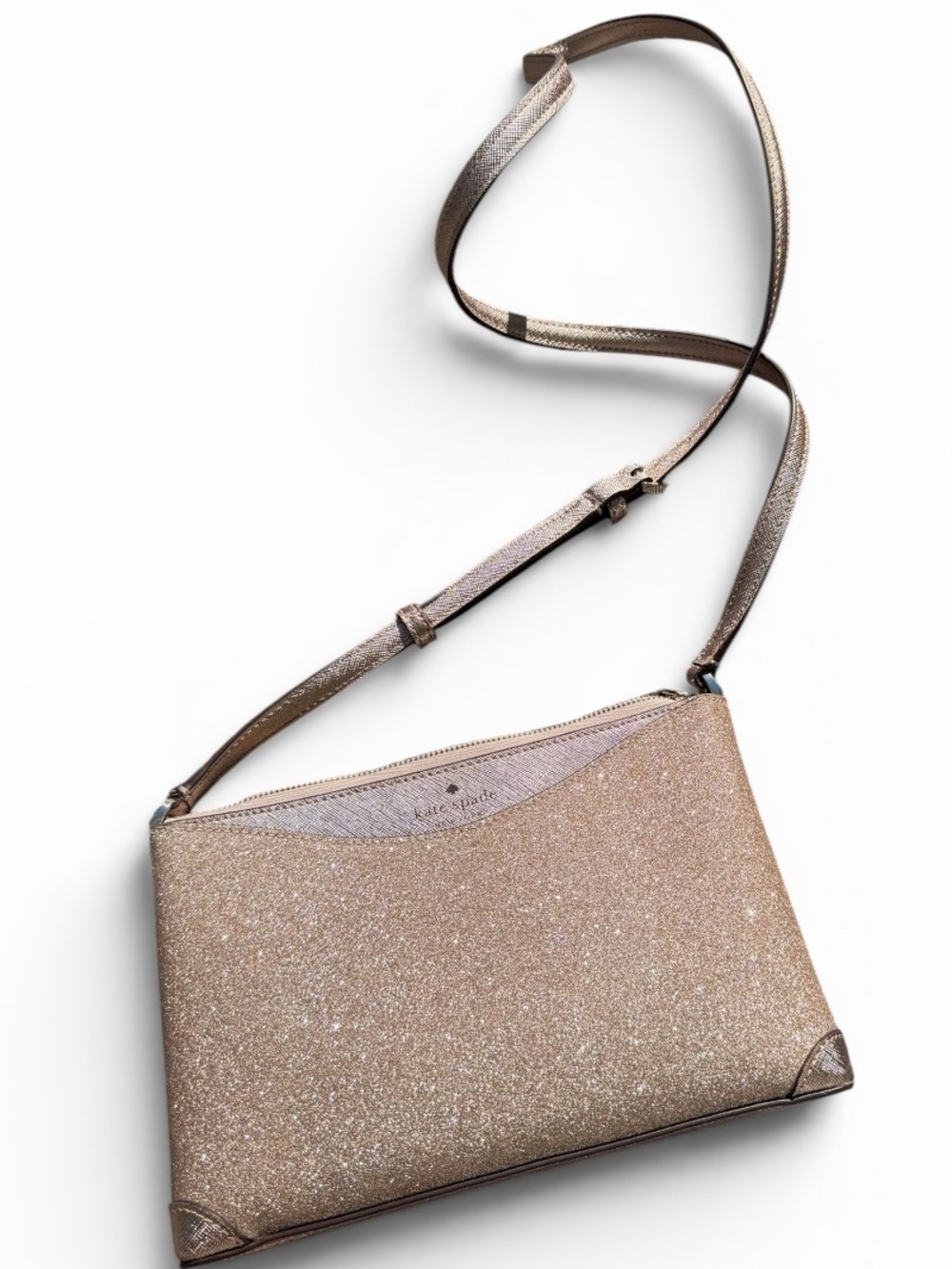 kate spade Glitter ⭐️Sold out Rare⭐️Shoulder Bag in Rose Gold